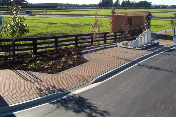 Commercial Paving - 'Moorcroft' Subdivision paving, Kaiapoi.